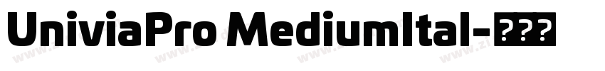 UniviaPro MediumItal字体转换